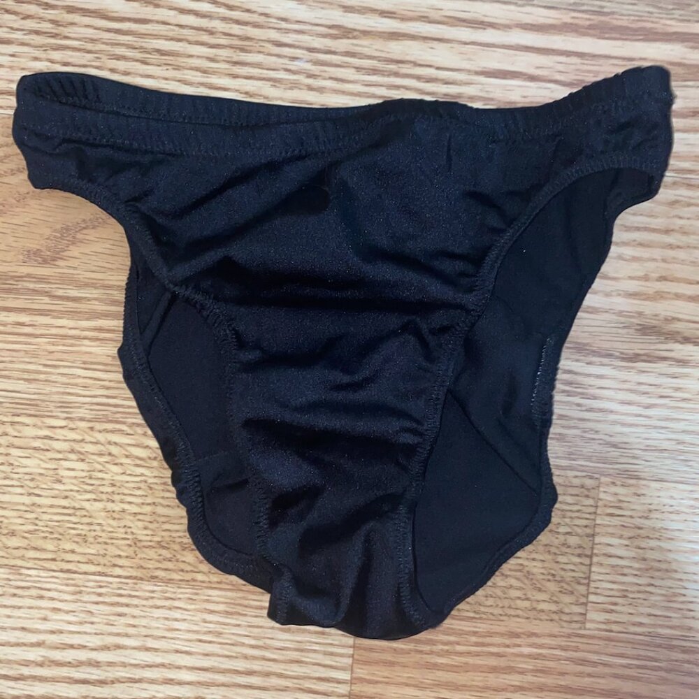 Black Cotton/Spandex Briefs (good for gymnastics)